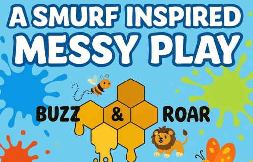 A Smurf Inspired messy play