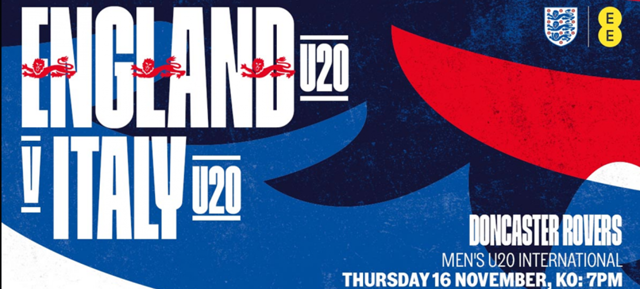 England U20's vs. Italy U20's at the Eco-Power Stadium Poster