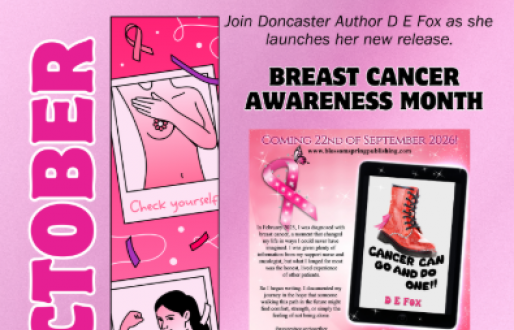 Join D E Fox's new book launch after breast cancer diagnosis