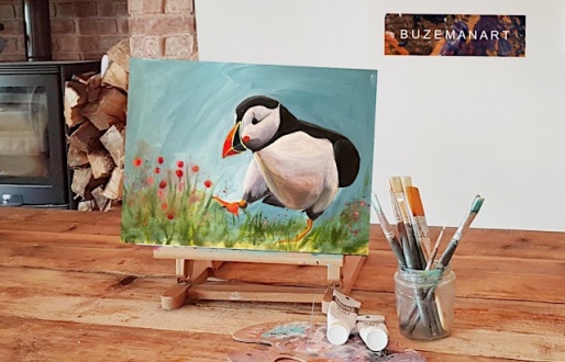 ‘Puffin’ Along’ - Painting workshop @The Twisted Knot