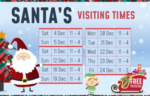 Visit Santa at the Lakeside Village
