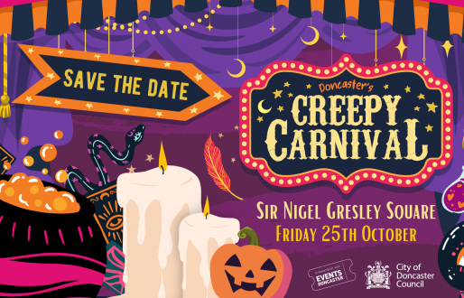 Halloween in Sir Nigel Gresley Square