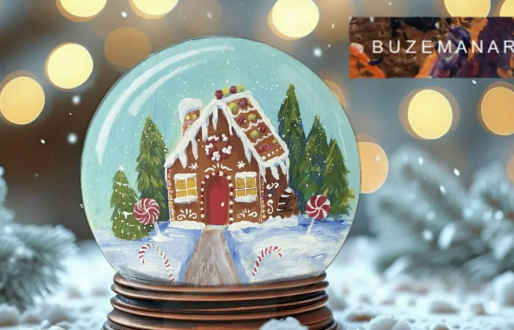 Snow globe ‘Gingerbread house’ @ The Twisted Knot