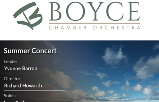 Boyce Chamber Orchestra Summer Concert