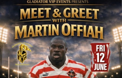 Meet and Greet Rugby Legend Martin Offiah